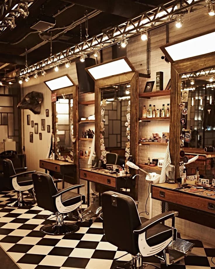 Barbershop interior